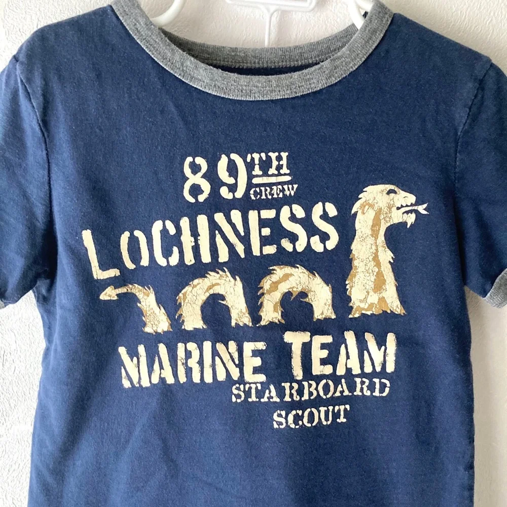 Baby Gap Lochness Tee Shirt and Roll Tab Pants 4
